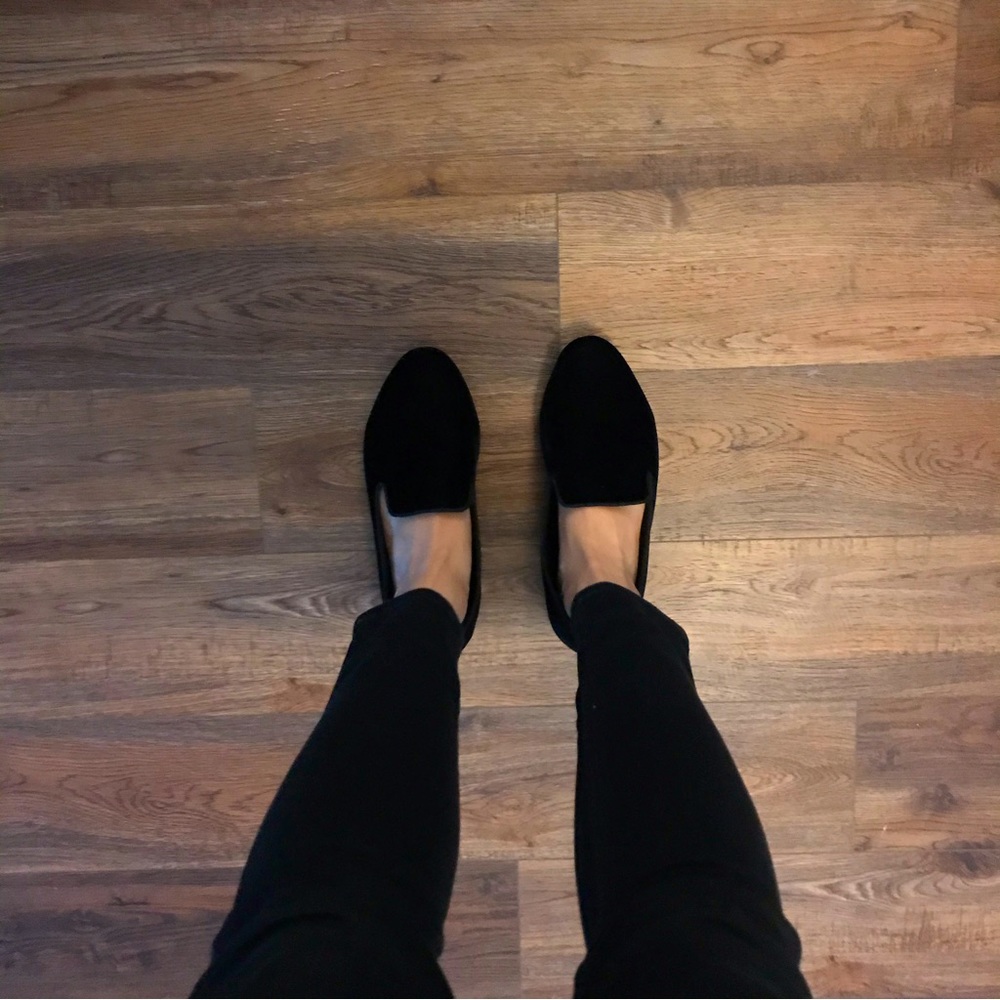 Birdies Starling Loafer - Black Velvet - Size 9 - Excellent Condition